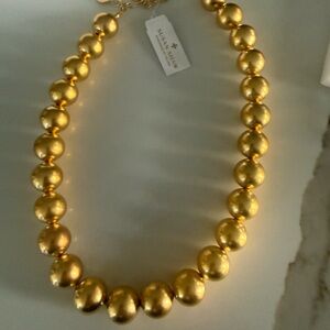 NWT Susan Shaw Gold Beaded Margaret Necklace